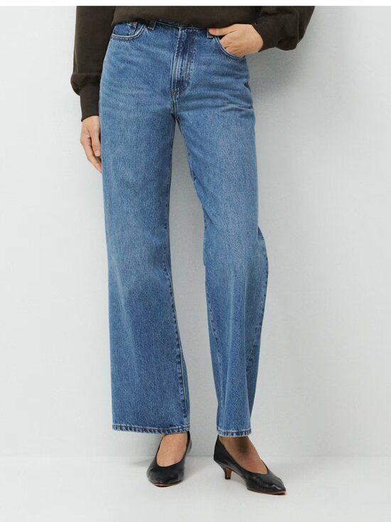 Denim Forum Denim - Denim Forum The Farrah Hi-Rise Wide Jean